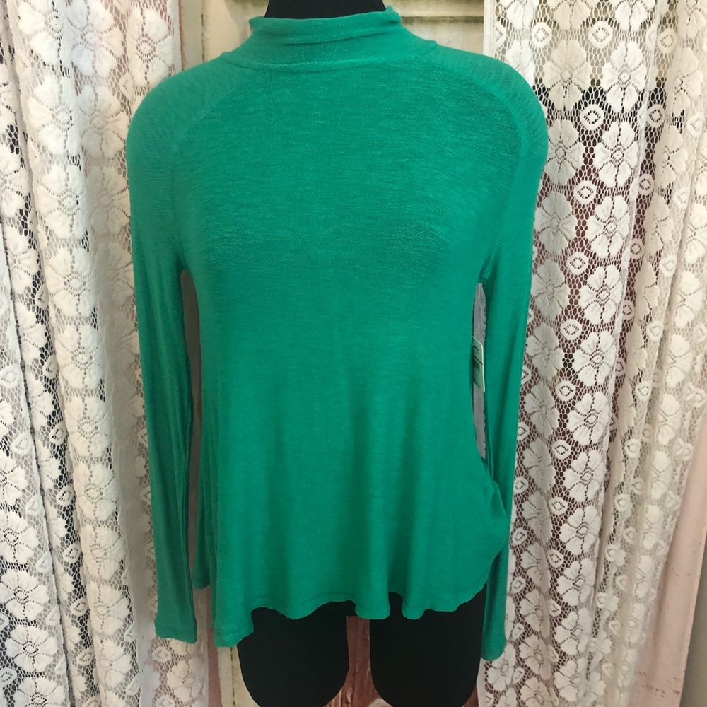 green sweater